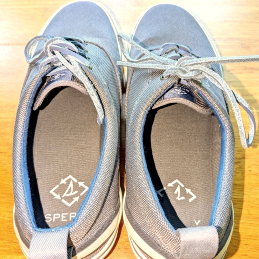 Men's Sperry Size 10.5 SeaCycled Striper II CVO Sneaker Shoe Nautical Slip Proof - Picture 8 of 12